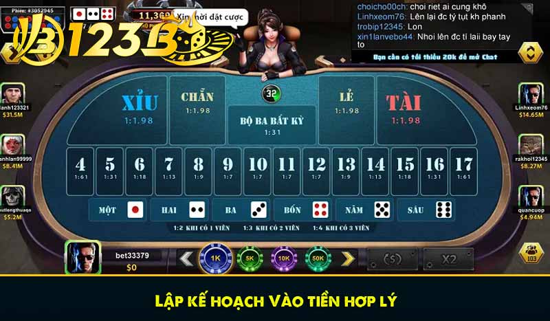 lập kế hoạch vào tiền hợp lý